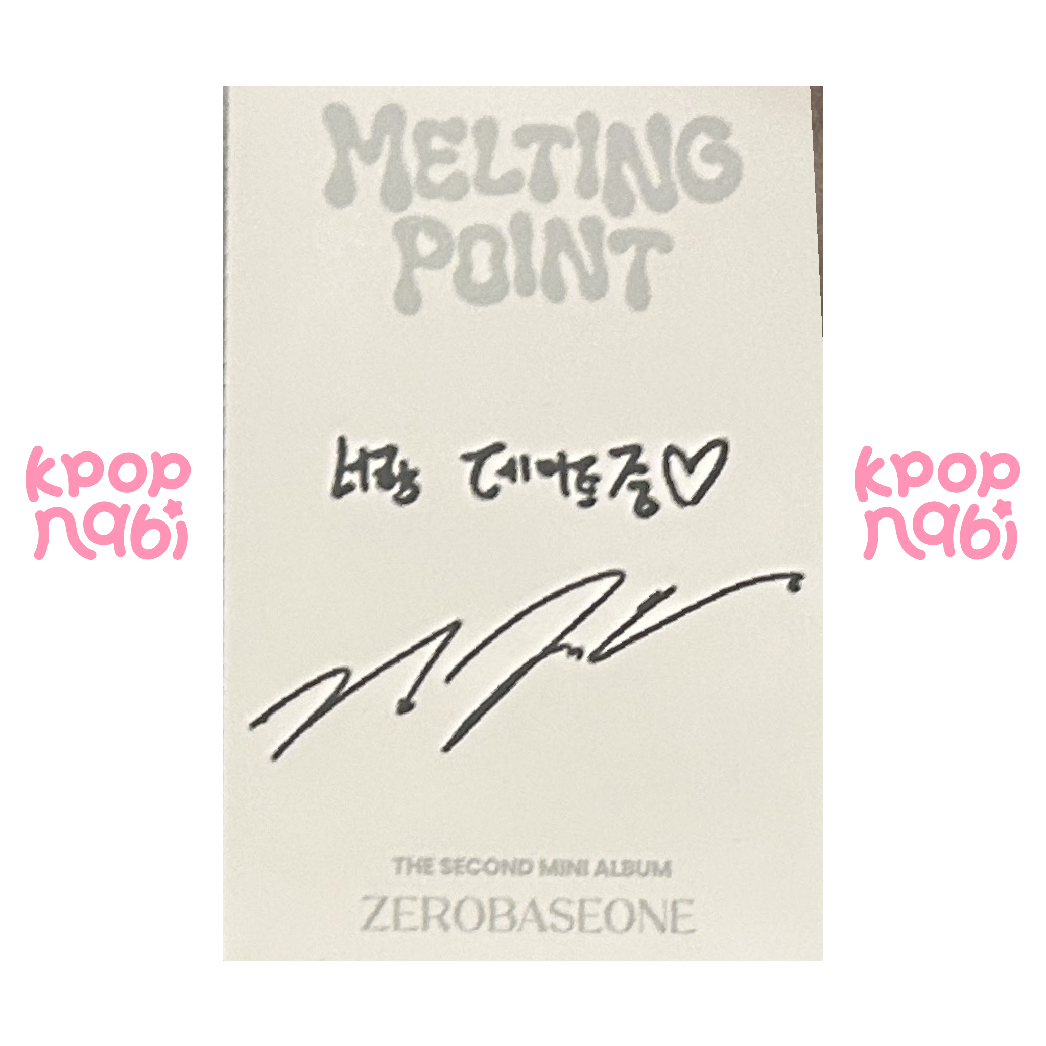 [PC] ZEROBASEONE - Jiwoong 'MELTING POINT' (Digipack ver.) #1