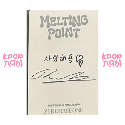 [PC] ZEROBASEONE - Ricky 'MELTING POINT' (Digipack ver.) #1