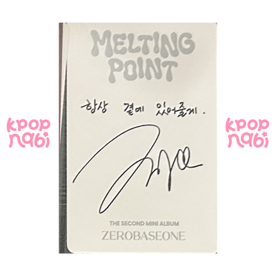 [PC] ZEROBASEONE - Zhang Hao 'MELTING POINT' (Digipack ver.) #1