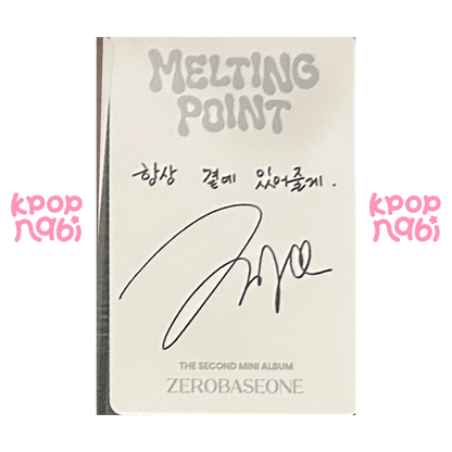 [PC] ZEROBASEONE - Zhang Hao 'MELTING POINT' (Digipack ver.) #1