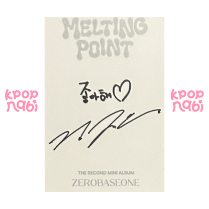 [PC] ZEROBASEONE - Jiwoong 'MELTING POINT' (Digipack ver.) #2